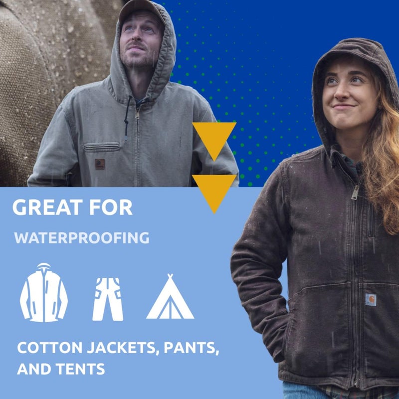 Nikwax Cotton Proof, 300ml, Waterproofing for Cotton, Polycotton, and Canvas, Adds Water Repellency, Wash-In Solution - Image 2